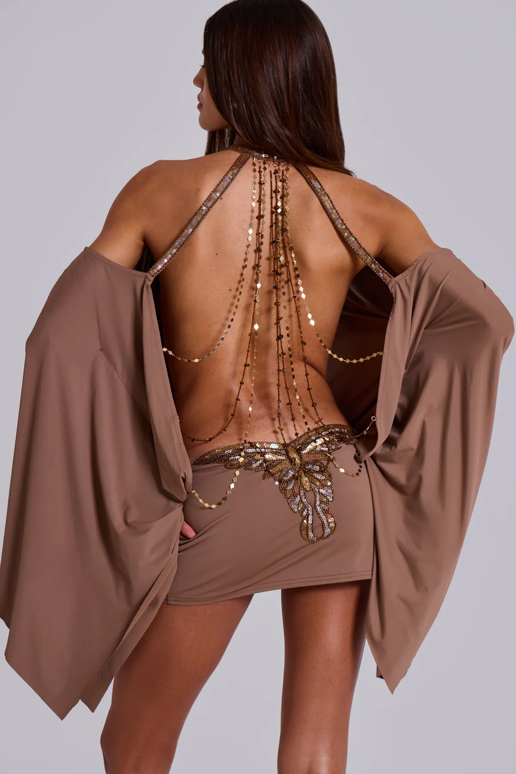 the sloma™ butterfly mini dress